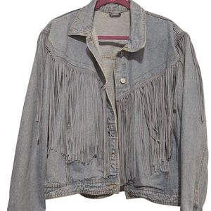 Fringe Denim Jacket